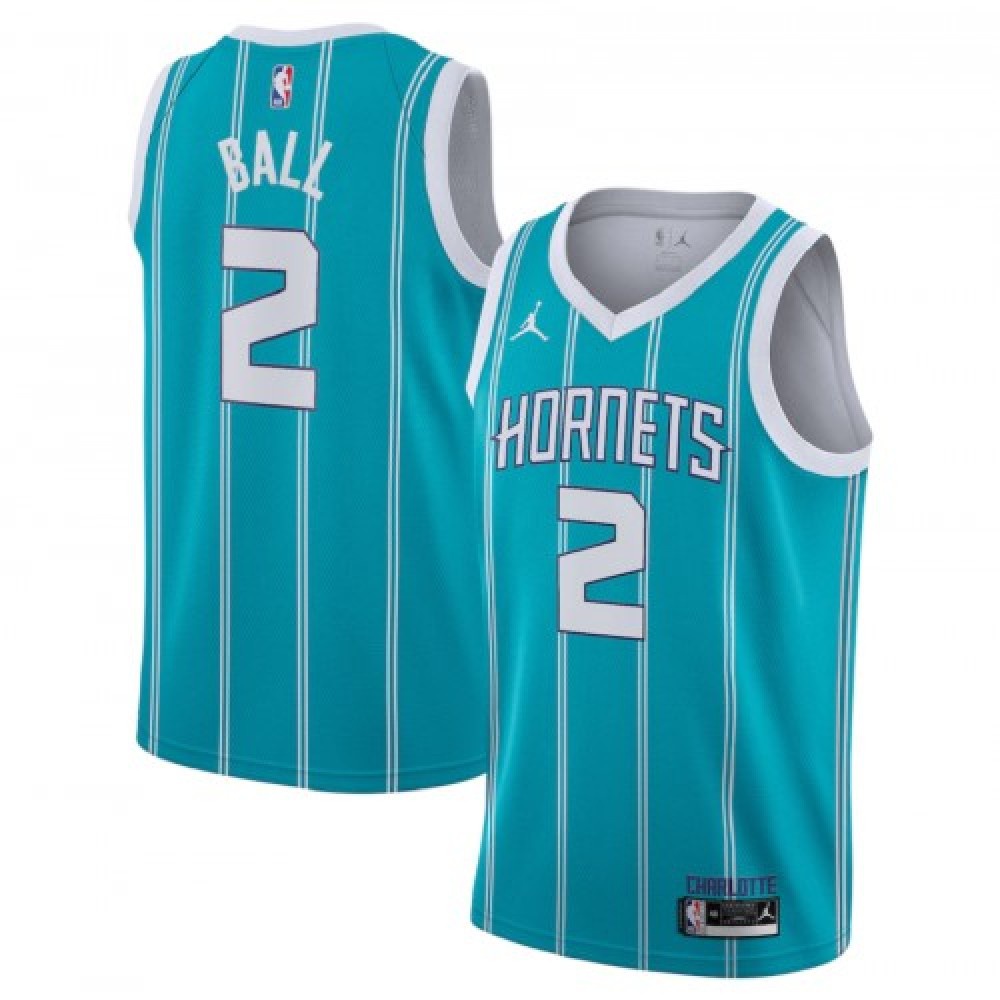 Men's Charlotte Hornets Lamelo Ball #2 Jordan Green 20/21 Swingman Jersey-Association Edition-Pro Kit Vault | Brand New 26/27 Sports Jerseys